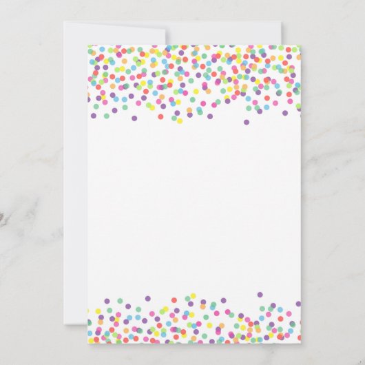 Bounce House Colorful Boy Birthday Party Einladung (Rückseite)