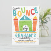 Bounce House Einladung (Stehend Vorderseite)