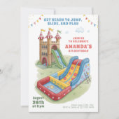 Bounce House Geburtstag Einladung (Vorderseite)