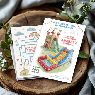 Bounce House Geburtstag Einladung