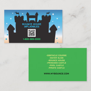 BOUNCE HOUSE INFLATABLES PARTY QR Code Visitenkarte