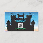 BOUNCE HOUSE INFLATABLES PARTY QR Code Visitenkarte (Vorderseite)