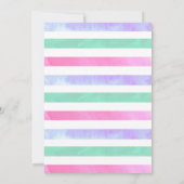 Bounce House Jump Birthday Einladungen für Mädchen (Rückseite)