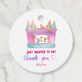 Bounce House Jump Play Gymnastik Kindergeburtstag Geschenkanhänger