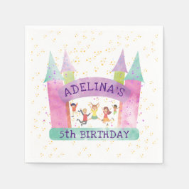 Bounce House Jump Play Gymnastik Kindergeburtstag Serviette