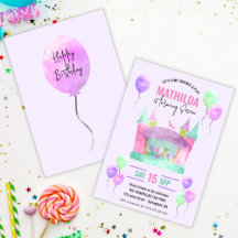 Bounce House Jump Trampolin Girl Geburtstagsparty