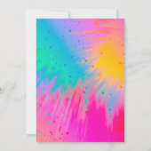 Bounce House Jump Trampolin Kindergeburtstag Einladung (Rückseite)