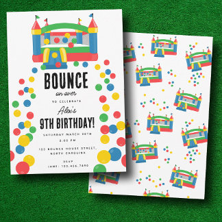 Bounce House Jumping Casting Kindergeburtstag Part Einladung