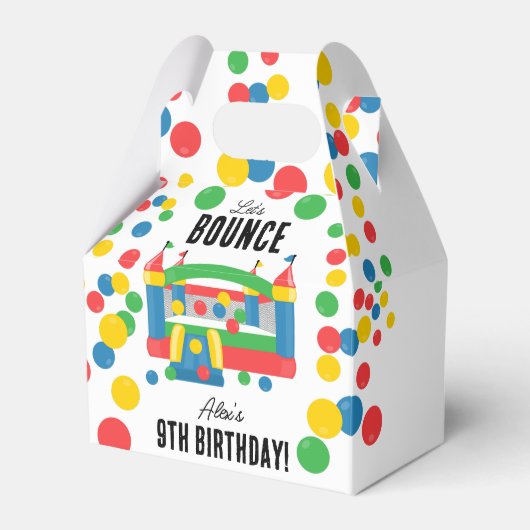 Bounce House Jumping Casting Kindergeburtstag Part Geschenkschachtel (Vorderseite)