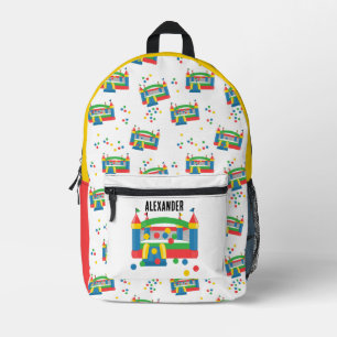 Bounce House Jumping Castle Ball Niedliches Muster Bedruckter Rucksack