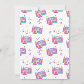 Bounce House Jumping Castle Girls Foto Geburtstag Einladung (Rückseite)