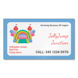 Bounce House Magnetische Visitenkarte