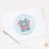 Bounce House Party Dieses Buch gehört Runder Aufkleber (Umschlag)