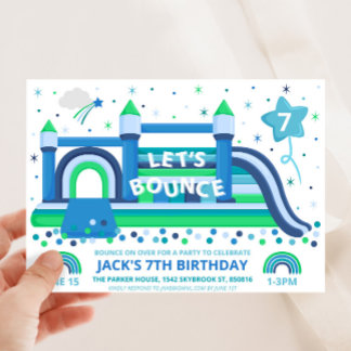 Bounce House Party Einladung