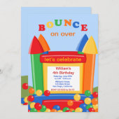 Bounce House Party Einladungen (Vorne/Hinten)