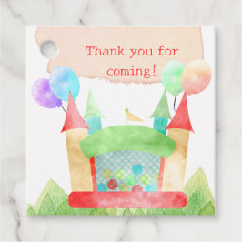 Bounce House Party Geschenkanhänger