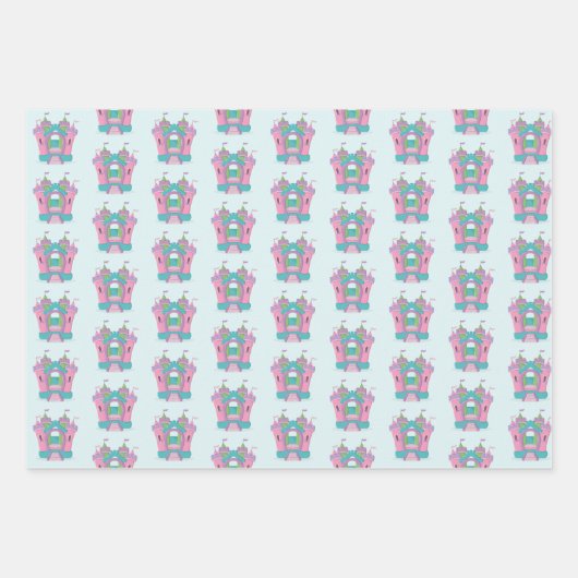 Bounce House Party Geschenkpapier Set (Vorderseite 3)