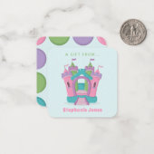 Bounce House Party Mitteilungskarte (Vorderseite/Rückseite Beispiel)