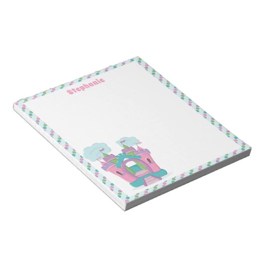 Bounce House Party Notizblock (angewinkelt)