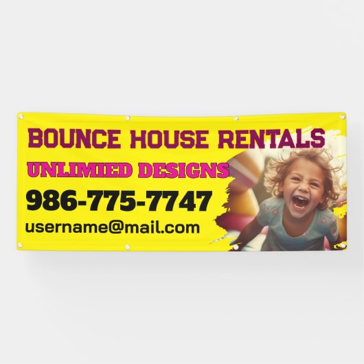 Bounce House Rentals Custom Banner (Horizontal)