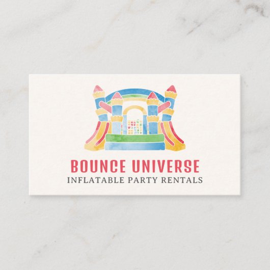 Bounce Houses Party Rentals Visitenkarte (Vorderseite)