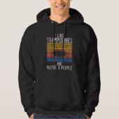 Bounce Jump I like Trampolines and maybe 3 People Hoodie (Vorderseite)