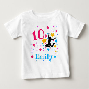 Bounce Jump Trampolin Geburtstagskind Party Baby T-shirt