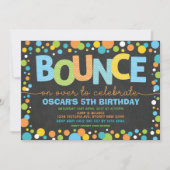 Bounce & Jump Trampolin Party Geburtstagskappe Einladung (Vorderseite)