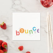 Bounce Modernes Kindergeburtstag Party Serviette (Beispiel)