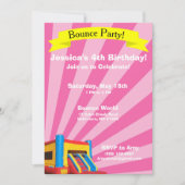 Bounce Party Geburtstag Einladung (Vorderseite)