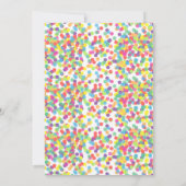 Bounce & Play Rainbow Girl Geburtstag Einladung (Rückseite)