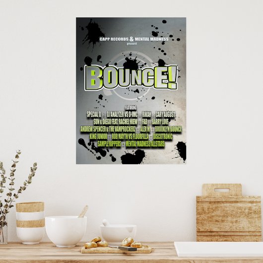 Bounce! Poster (Küche)
