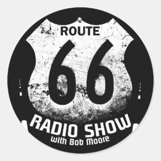Bounce Radio Route 66 Round Aufkleber