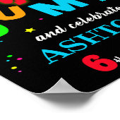 Bounce Willkommensschild Party Jump Trampolin Park Poster (Ecke)