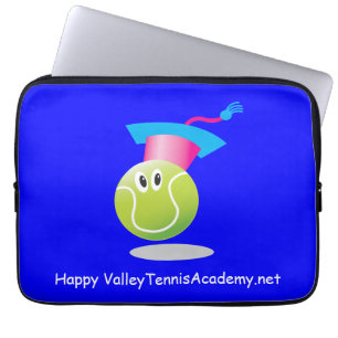Bouncee™ lächelnder Tennisball_Schüler des Spiels Laptopschutzhülle