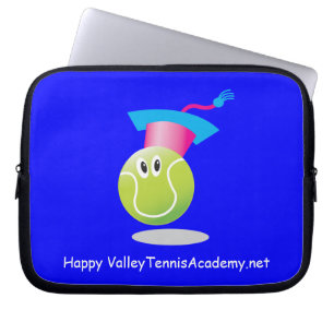 Bouncee™ lächelnder Tennisball_Schüler des Spiels Laptopschutzhülle
