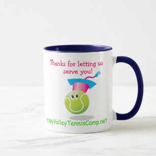Bouncee™ lächelnder Tennisball_Schüler des Spiels Tasse