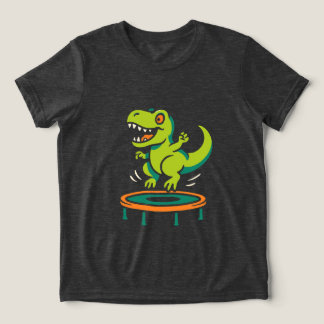 Bouncing Dino Fun Tri-Blend Shirt