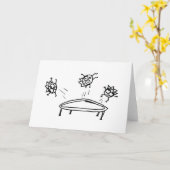 Bouncing Mathberies Karte (Gelbe Blume)