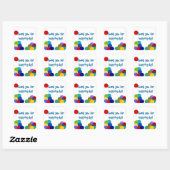 Bouncing Party Danke Stickers (Blatt)