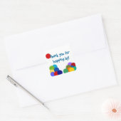 Bouncing Party Danke Stickers (Umschlag)