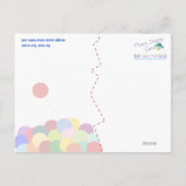 Bouncing Party Vielen Dank Postcard Postkarte (Rückseite)