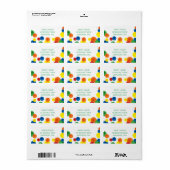 Bouncy Ball Address Labels Adressaufkleber (Vorne)