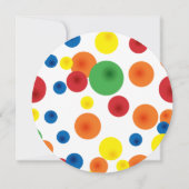 Bouncy Ball Birthday Circle Einladung (Rückseite)