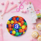 Bouncy Balls Ball Pit themed Birthday Party Pappteller (Party)