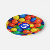 Bouncy Balls Ball Pit themed Birthday Party Pappteller (Schrägansicht)