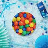 Bouncy Balls Ball Pit themed Birthday Party Pappteller (Party)