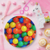 Bouncy Balls Ball Pit themed Birthday Party Pappteller (Party)