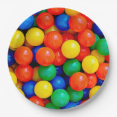 Bouncy Balls Ball Pit themed Birthday Party Pappteller (Vorderseite)
