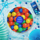 Bouncy Balls Ball Pit themed Birthday Party Pappteller (Party)
